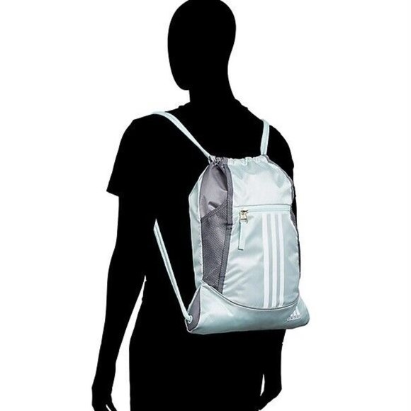 Adidas Alliance II Sackpack, Black, One Size Gym Soccer Bag #952 - Picture 5 of 5